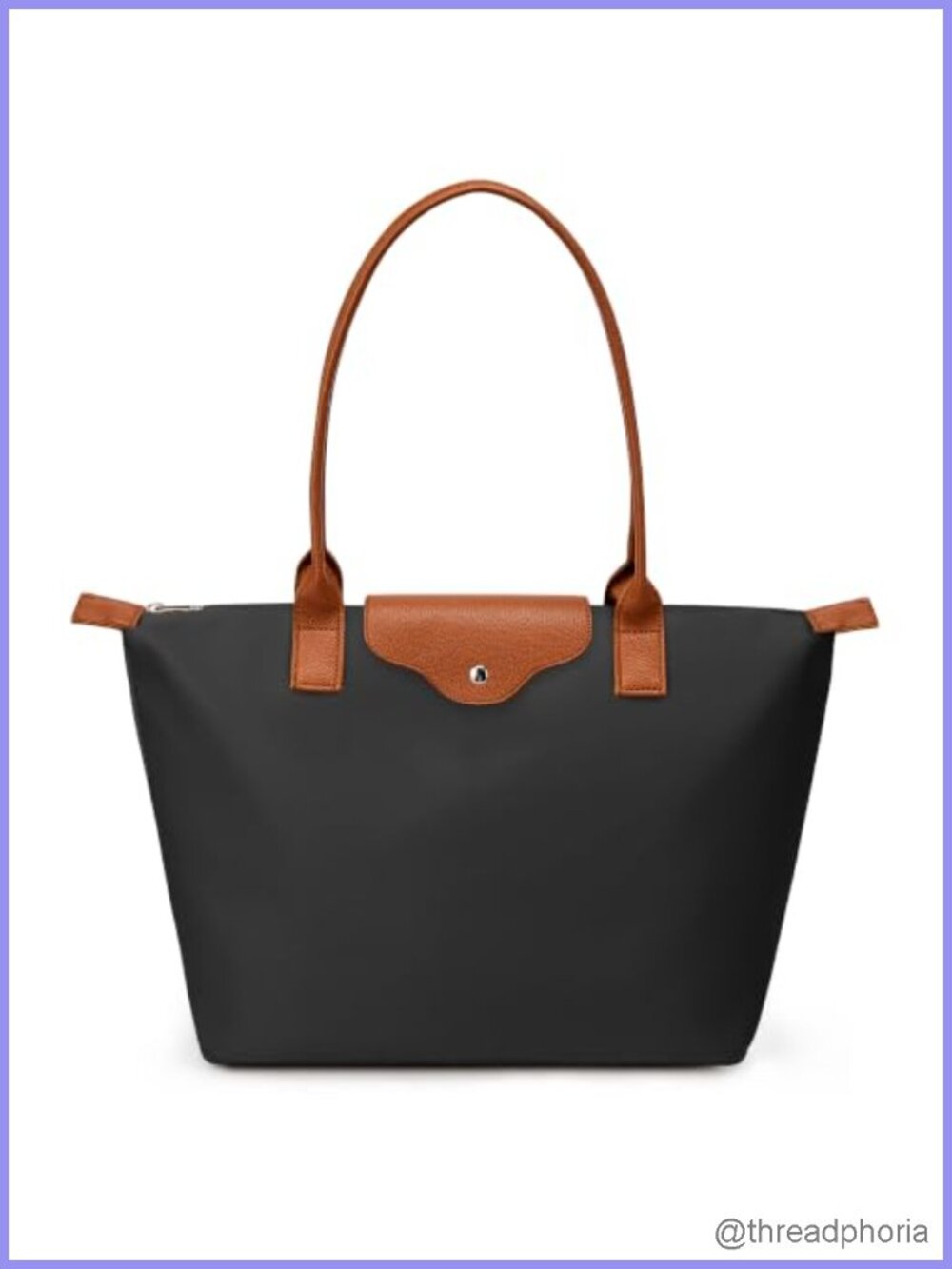 Nylon Zipper Tote Bags Women Large Capacity Shoulder Hobo Work Travel Purse
